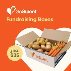 So Sweet $35 fundraising vegetable box offering a larger selection of premium, locally grown produce for families and households.