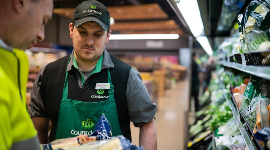 Countdown retail produce manager reviewing fresh vegetables, showing supermarket partnership with So Sweet Countdown retail produce manager reviewing fresh vegetables, showing supermarket partnership with So Sweet